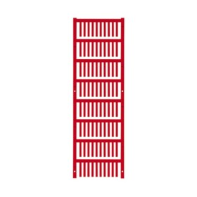 Weidmüller 1730590003 VT SF 0/21 NEUTRAL RT V0 značenie káblov Druh montáže: prichytenie sponami Potlačiteľná plocha: 3.2 x 21 mm červená Počet markerov: 800; 1730590003