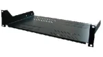 Triton Polička s perforáciou 1U/250mm (RAB- UP-250-A1) čierna / max. nosnosť 20kg (RAB-UP-250-A1)