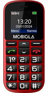 Vega Mobiola MB200 červená / Tlačidlový telefón / Dual SIM
