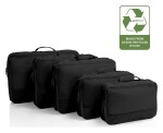 Cestovne organizery Heys Ecotex Packing Cube 5 Pc Set Black Onyx