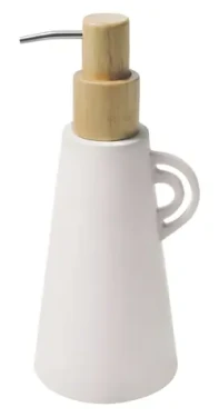 Spirella ORGANIC dávkovač mydla matne biely / keramika / 450 ml