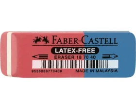 Faber-Castell Stieracia guma Latex-free - červeno-modrá (187040)
