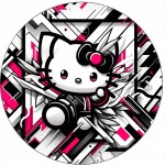 Jedlý papier Hello Kitty fotografka 19,5 cm - Pictu Hap - Pictu Hap