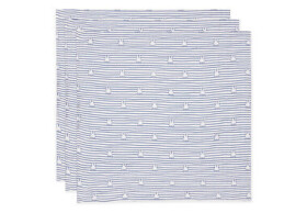 Jollein Plienky 3 ks 70x70 cm Miffy Stripe Navy / Rozmery 70 x 70 cm / 3 ks (535-851-68008)