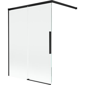 MEXEN/S - Rox vaňová zástena 2-krídlová posuvná 120 x 150, transparent, čierna 8C9-120-003-70-00