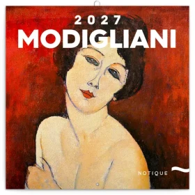 NOTIQUE Amedeo Modigliani 2027 / Poznámkový kalendár / 30 × 30 cm