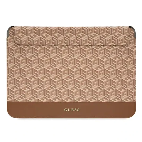 Guess GCube Stripes 16" hnedá / Puzdro / Notebook do 16" (GUCS16HGCFSEW)