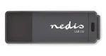 Nedis 32 GB / Flash disk / USB-A / čítanie: 80 MB/s / zápis: 9 MB/s (FDRIU332BK)