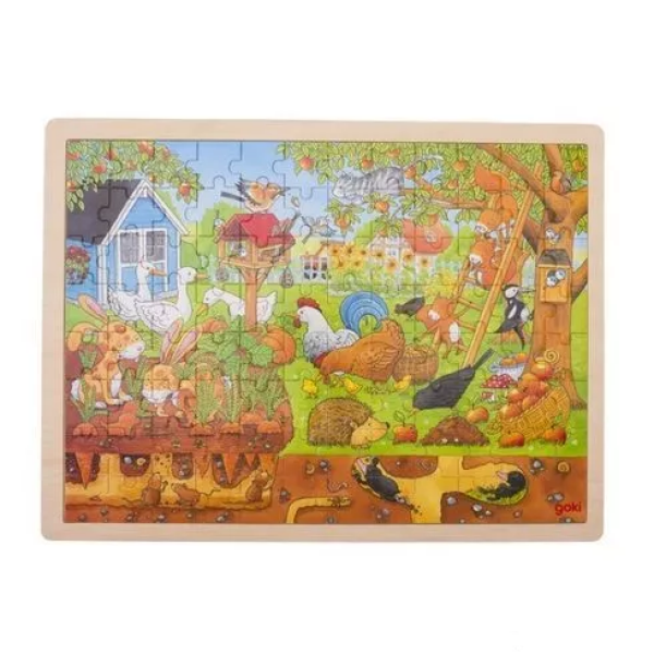 Goki Goki Puzzle - Naša záhradka na zemi aj pod zemou