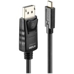 LINDY prepojovací kábel USB-C ® zástrčka, Konektor DisplayPort 10.00 m čierna 43307 4K UHD Kábel pre displeje USB-C®; 43307