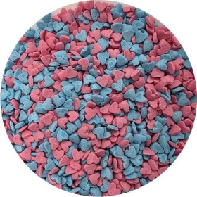 Cukrová poleva Ružovo-modré srdce 80g - I LOVE CAKES - I LOVE CAKES
