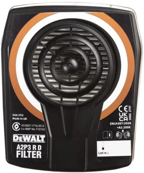 DeWalt DXIR1A1A2P3 / Filter do ochrannej masky / trieda A2P3 / 2 ks (DXIR1P3)