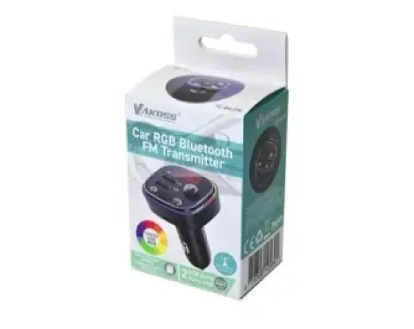 Vakoss TC-B439K čierna / FM transmitter do auta / Bluetooth / USB / microSD / LED displej (TC-B439K)