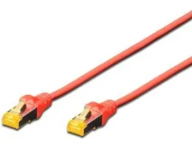 Digitus červená / Patch kábel / Cat6a / S/FTP / 7 m / AWG 26/7 / LSZH (DK-1644-A-070/R)