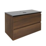 Kúpeľňová skrinka s krycou doskou SAT B-Way 99x50x45 cm orech mat BWAY2100NUTZ BWAY2100NUTZ