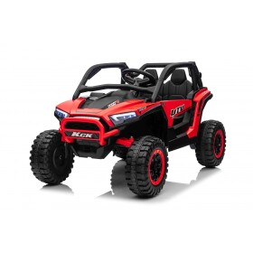 Mamido Mamido Elektrické autíčko Buggy UTV KCK 4x4 červené 24V | 800W | 50 kg | EVA | LED | 2,4 Ghz | ECO koža