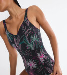 Summer Tropics - Plavky s kosticami: kvetinové tvarovanie Triumph BLACK COMBINATION 42C