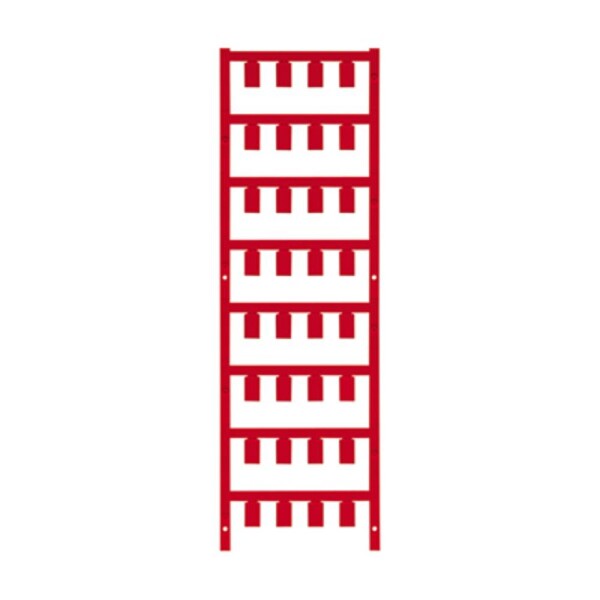 Weidmüller 1746040003 VT SF 5/12 NEUTRAL RT V0 značenie káblov Druh montáže: prichytenie sponami Potlačiteľná plocha: 7.4 x 12 mm červená Počet markerov: 160; 1746040003