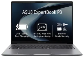Asus ExpertBook P3 sivá / Notebook / 16" WUXGA / Intel Core i5-13420H / 16GB / 1TB SSD / Intel UHD / W11 Pro (P3605CVA-MB0003X)
