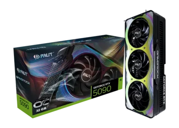 Palit RTX 5090 GameRock OC 32GB / 2527MHz / 32GB GDDR7 / 512-bit / 1x HDMI + 3x DP / 1000W (16) (NE75090S19R5-GB2020G)
