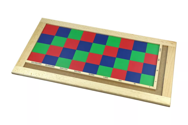 Moyo Montessori Moyo Montessori Farebná tabuľa pre násobenie viacmiestnym činiteľom