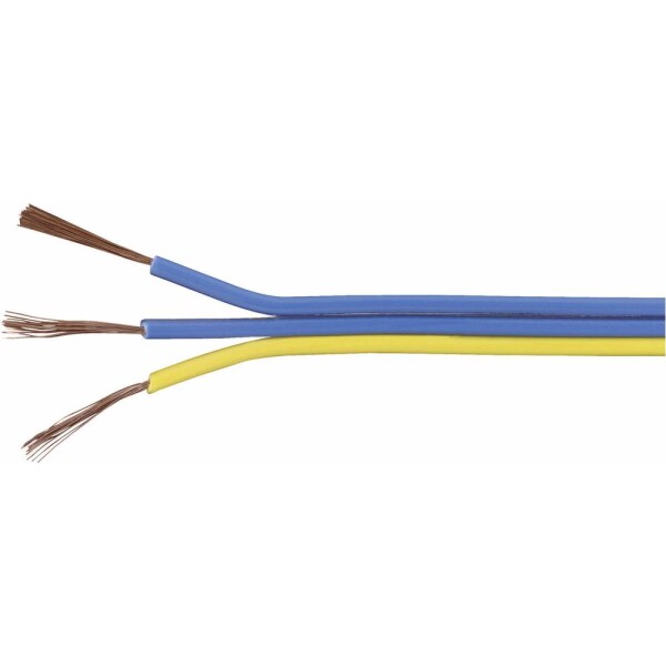 TRU COMPONENTS 1567055 opletenie / lanko 3 x 0.14 mm² modrá, žltá 25 m; 1567055