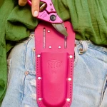 Kožené puzdro na nožnice FELCO 910, vášnivo ružová