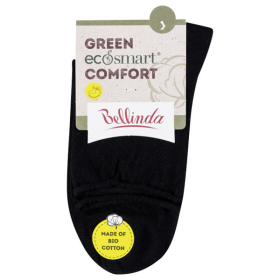 Dámské ponožky z bio bavlny s lemem GREEN COMFORT SOCKS černá model 15437546 - Bellinda Velikost: 39 - 42