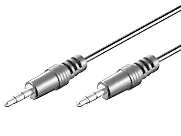 MediaRange / Audio kábel Jack 3,5 mm / 1 m / čierny (MRCS140)
