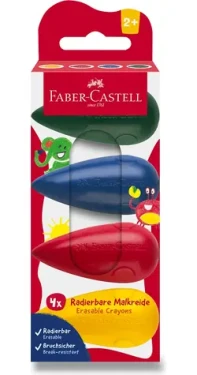 Faber-Castell Voskové pastelky do dlane / Voskovky / 4 ks / ergonomický úchop (0085/1204080)