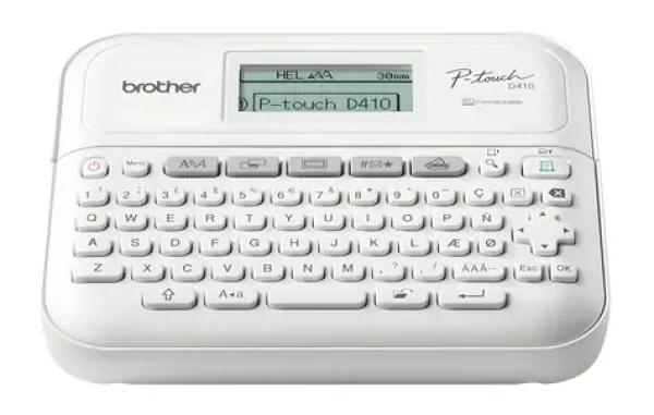 Brother PT-D410 biela / Tlačiareň samolepiacich štítkov / 180 dpi / USB / LCD displej (PTD410ZW1)