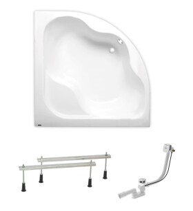 Rohová vaňa Laguna Syntia Plus 150x150 cm akrylát ľavá aj pravá SIKOSY1500APN SIKOSY1500APN