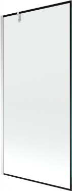 MEXEN/S - Next vaňová zástena FIX 90 x 150, čierna dekor, chróm 895-090-000-00-70-01