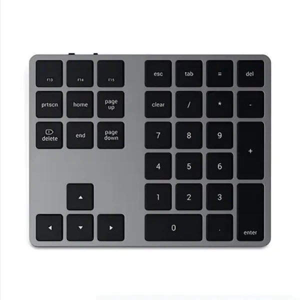 Satechi Extended Keypad Space Gray / Bezdrôtová numerická klávesnica / Bluetooth / hliníková (ST-XLABKM)