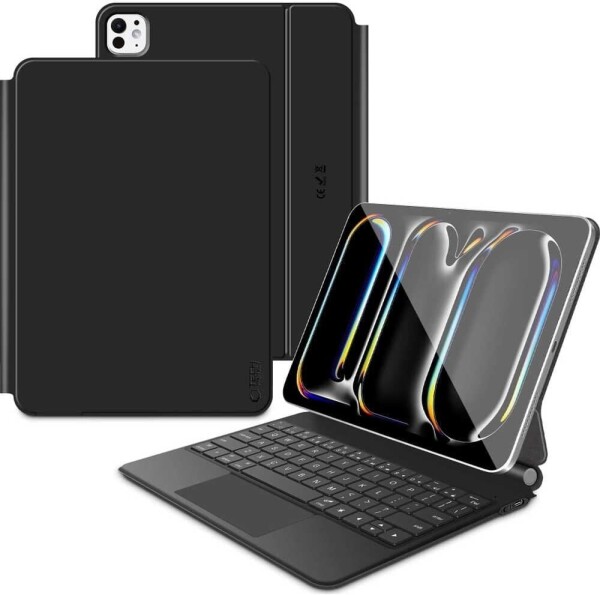 4kom.pl TECH-PROTECT SMARTCASE MAGNETIC + KEYBOARD IPAD PRO 13” 7 / 8 2024-2025 BLACK