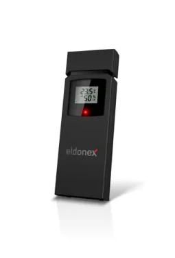 Eldonex WeatherCheck senzor čierna / vonkajší bezdrôtový senzor / meranie teploty a vlhkosti (EWS-1011-BK)