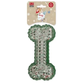DOG FANTASY Hračka Winter Tale kosť / Pískacia / Guma / 15 cm (454-862464)