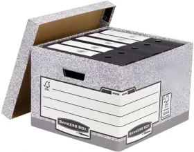 Fellowes Bankers Box System FastFold 01810-FFEU / Archivačné krabice / FSC / Veľká / Rýchle zostavenie (01810-FFEU)