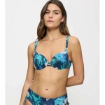Dámska plavková podprsenka Summer Fleur WP - Triumph tmavá kombinace tyrkysové (M025) 038C