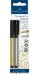 Faber-Castell Pitt Artist Pen Metallic Popisovač - zlatá strieborná 2 ks (167396)