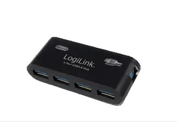 LogiLink UA0170 čierna / USB hub / 4X USB-A 3.0 / 5 Gbit / s / napájací adaptér (UA0170)