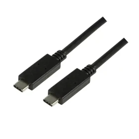 LogiLink USB-C čierna / Kábel USB-C / USB-C (M) - USB-C (M) / 1 m / USB 3.1 Gen2 / 10 Gbit/s (CU0129)