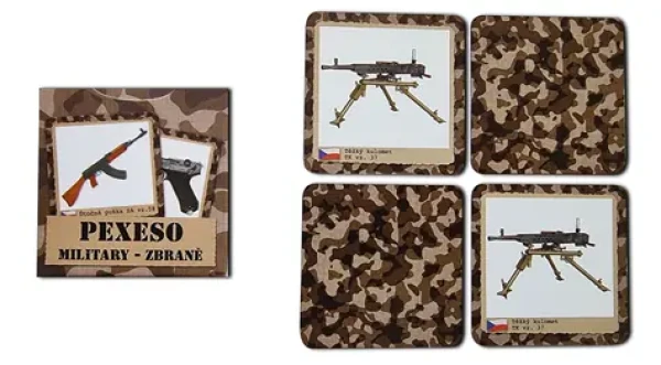 HRACIE KARTY Pexeso Military Zbrane