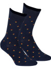 Vzorované pánske ponožky PERFECT MAN-CASUAL BLACK G95 39-41