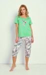 Taro Lia 3344 cr/r M-XL W25 dámske pyžamo zelená L