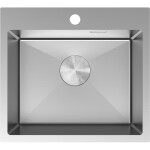MEXEN - Solix oceľový drez 1-bowl 500 x 450 mm, nerez 6402501000-01