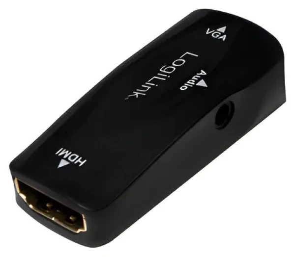 LogiLink Adaptér HDMI na VGA + audio čierna / Adaptér / HDMI 1.3 / Full HD 1080p / Čipset AG6200 (CV0108)