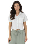 Košeľa NM KS KA 01148.50P bielo zelená M/L
