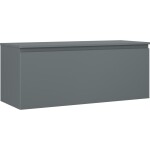 MEXEN/S - Orio kúpeľňová skrinka pod umývadlo 120 cm s doskou, 1 šuplík, grafit mat 91A10-12047-1-BFC66