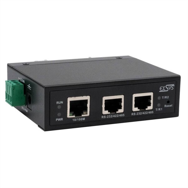 Exsys EXSYS EX-61002 Ethernet zu 2 x Seriell R sériový server pre konzoly; EX-61002